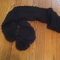 black knit scarf