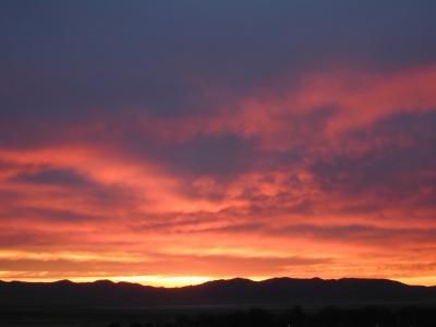 Sunset in the desert