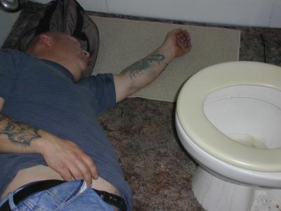 passed out homey