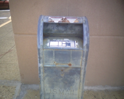 A closeup of the target