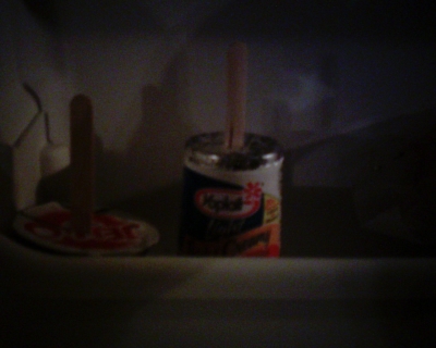 Yogurt on a Stick in the Freezer