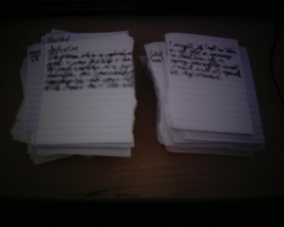 The Cards Torn Asunder