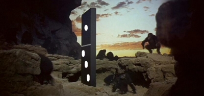The Apemen Inspect The Domolith