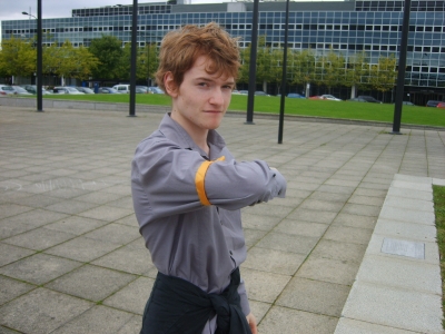 Ben with chaser ribbon Ben with chaser ribbon