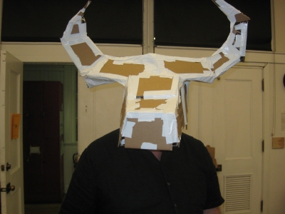 Cardboard and duct tape