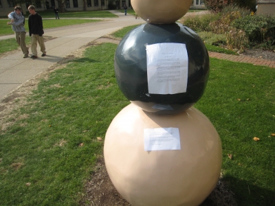 Snowman with 2 notes!