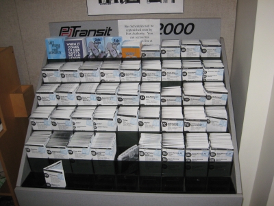 Transit Map Kiosk (middle front row)