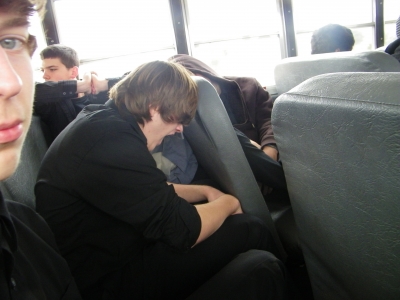 taylor beside me, zach yawning