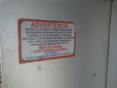 The sign inside the empty box I found