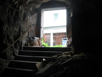 The entrance, sans flash