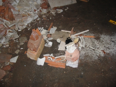 Another view of the castle (and the rubble)