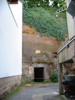 Here you can see the cliff