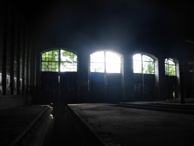 Some windows. It really was dark in there. 