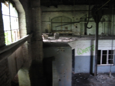 View from the top of the stairs.