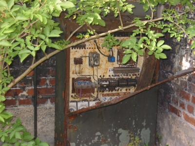 Circuit board, rusting.