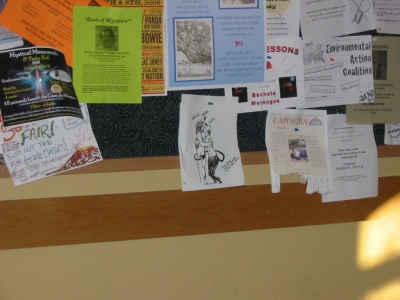 bulletin board, close up #2