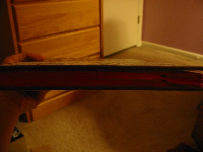 i painted the page edges red too