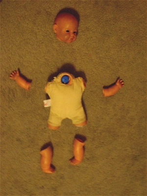 Dismembered baby
