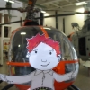 Flat Stanley hijacks a helicopter and blows this joint. 