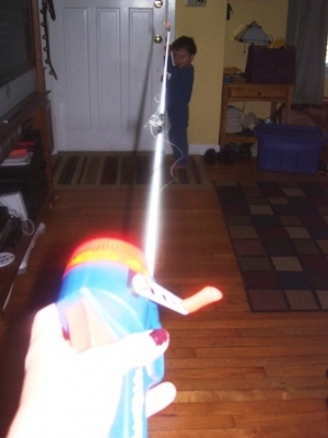reeling in