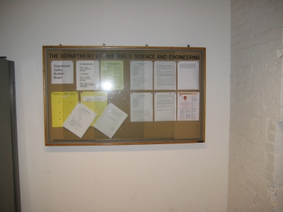 Improved bulletin board