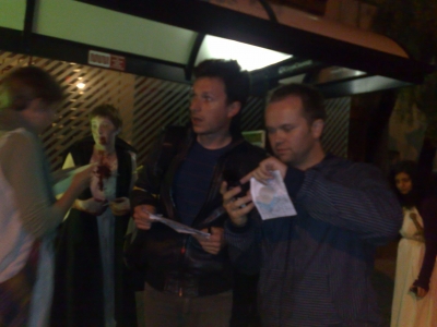 Anders and Stephan figuring out the strategy