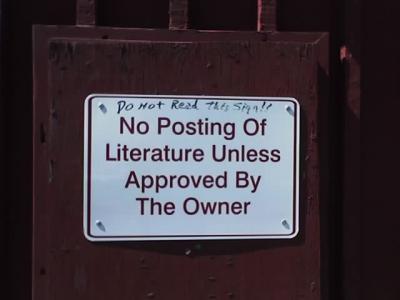 Further Strange Signage.