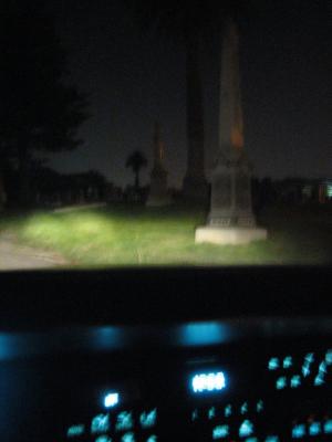 Midnight in the graveyard