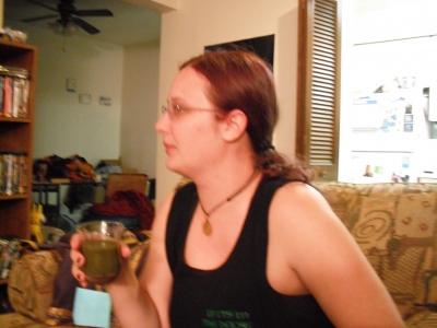 Yeah.  The whole small glass.  I sometimes hate Mr. Stinky Pants...