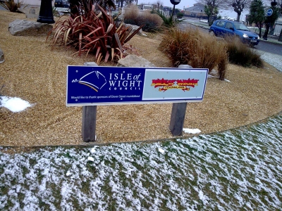 an isle of wight council sign and snow in the same pic an isle of wight council sign and snow in the same pic