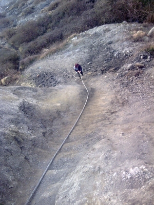 Evilweavil vs mountain....well steep slope anyway 