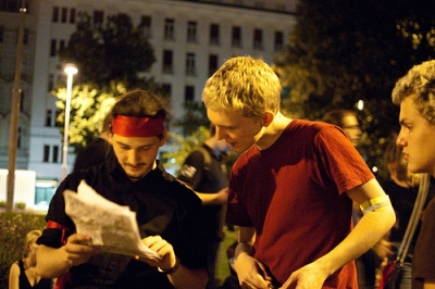 final ceremony - yours truly & lukas