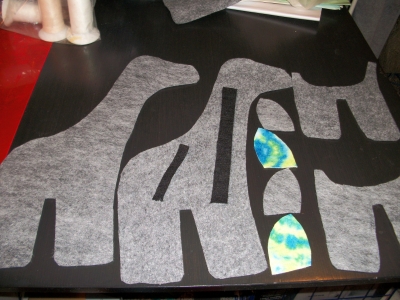 Felt pieces.