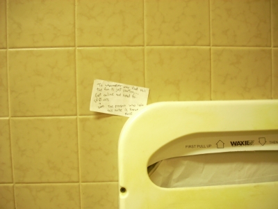 The note