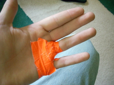 Duct tape band aid Duct tape band aid