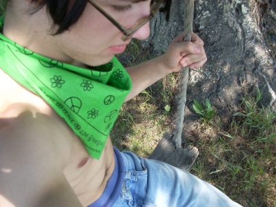 The swing. The swing.