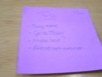 Emin to do list