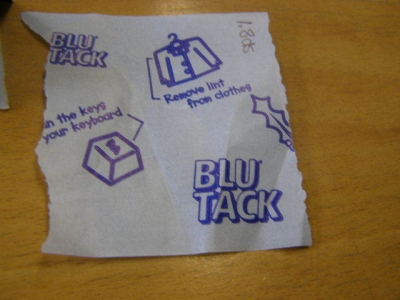 Blu-tack Uses