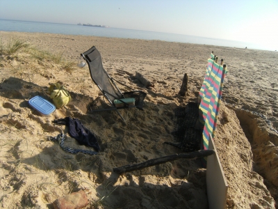 The back of the fort