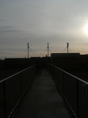 The roof of the lighthouse café