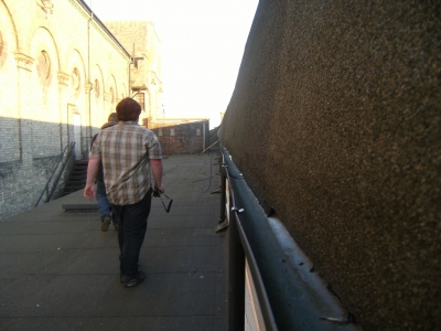 Adam and Daryl on the roof