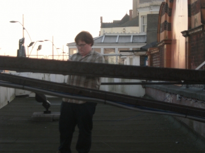 Adam on the roof