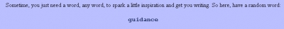 The Random Word Generator The Random Word Generator