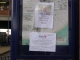 A vandalised poster