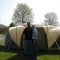 Our tent, in its infancy then, is now a hardened traveler!