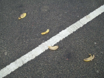 Banana bomb remnants