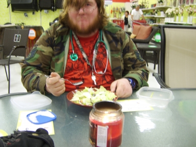 Jon and salad