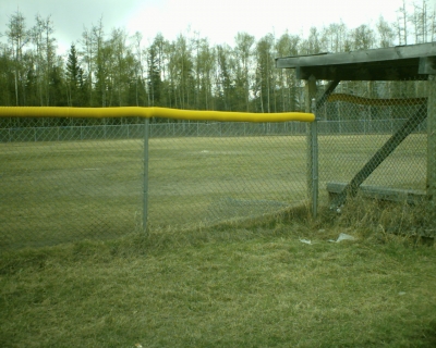 out there, in the outfield