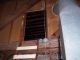 The hole into the sanctuary ceiling