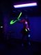cool chick swinging her light stick